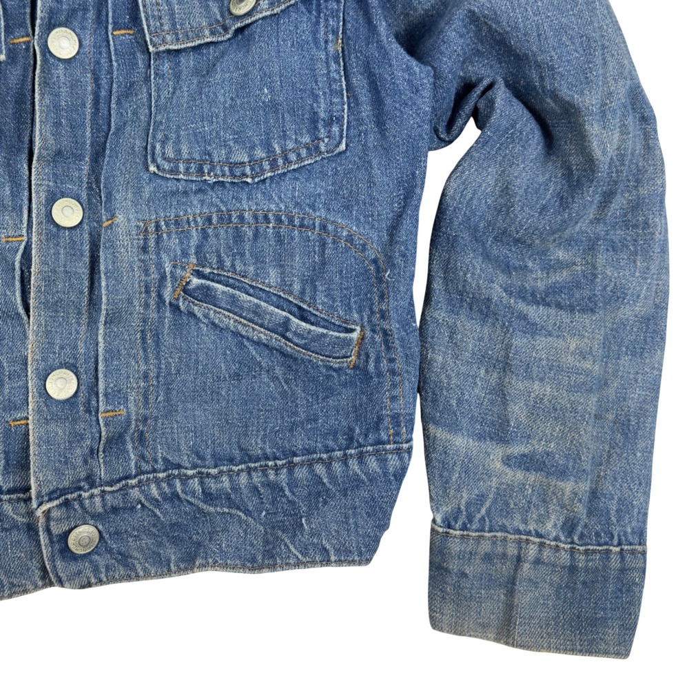 Vtg Ranchcraft Denim Jacket Boys Youth L Selvedge JCPenney Type II Style 50s 60s - Picture 5 of 15